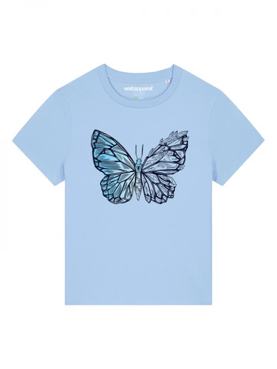 Foto van product Watapparel Shirt turquoise / lichtblauw / zwart