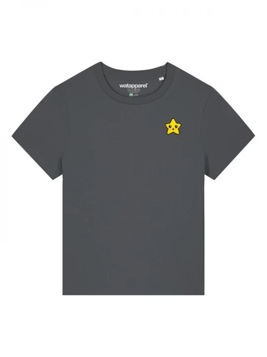 Foto van product Watapparel Shirt 'Unbesiegbar' geel / antraciet / donkergrijs / gemengde kleuren