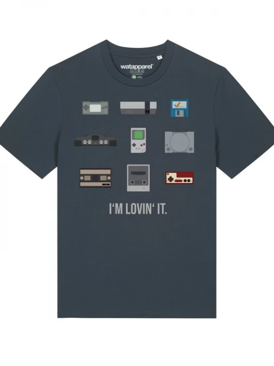 Foto van product Watapparel Shirt ' Videogames ' antraciet / gemengde kleuren
