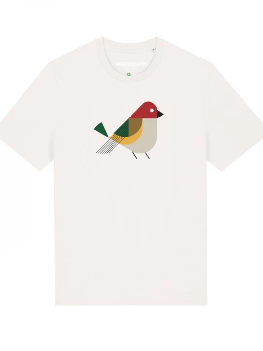 Foto van product Watapparel Shirt ' Vogel ' gemengde kleuren / wit