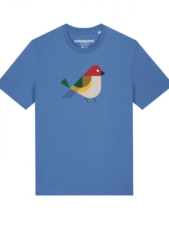 Foto van product Watapparel Shirt 'Vogel' lichtblauw