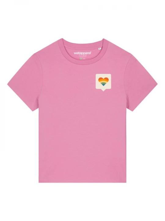 Foto van product Watapparel Shirt 'Von Herzen' gemengde kleuren / rosa
