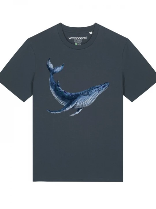 Foto van product Watapparel Shirt ' Wal ' antraciet / gemengde kleuren