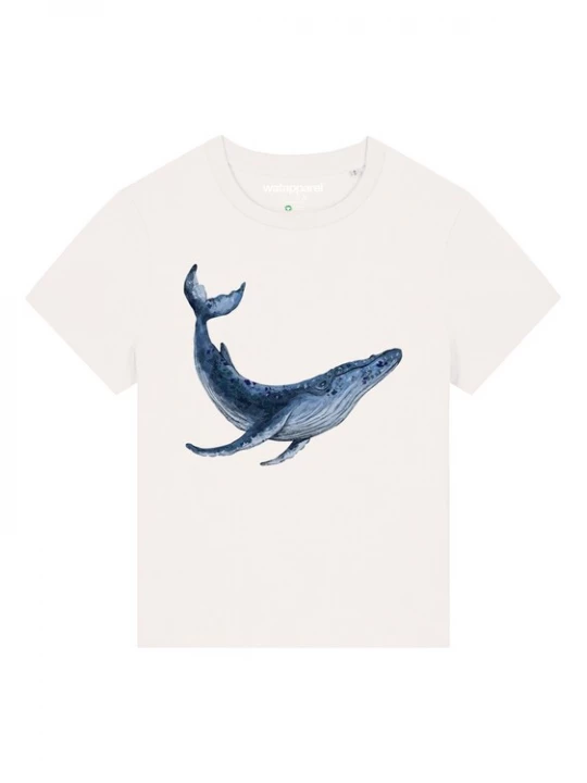 Foto van product Watapparel Shirt 'Wal' blauw / offwhite