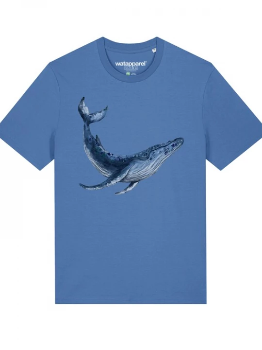 Foto van product Watapparel Shirt ' Wal ' lichtblauw / gemengde kleuren