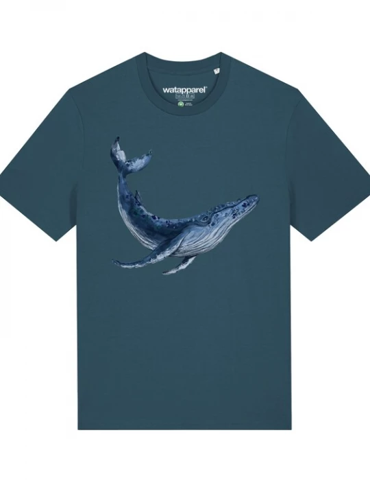 Foto van product Watapparel Shirt ' Wal ' petrol / gemengde kleuren