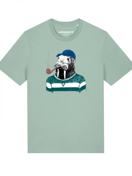 Foto van product Watapparel Shirt ' Walross ' turquoise