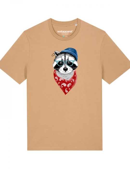 Foto van product Watapparel Shirt 'Waschbär' beige / gemengde kleuren