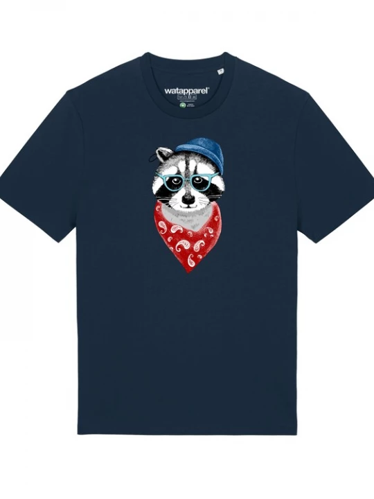 Foto van product Watapparel Shirt 'Waschbär' donkerblauw / gemengde kleuren