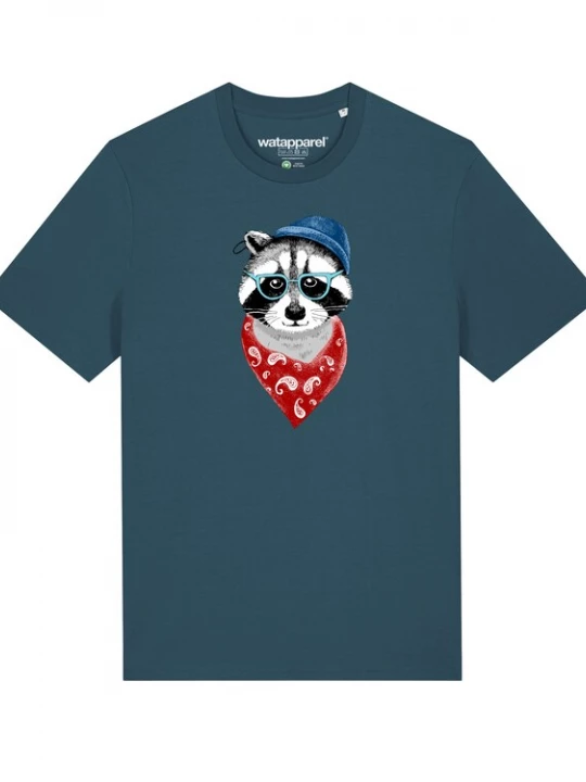 Foto van product Watapparel Shirt 'Waschbär' petrol / gemengde kleuren