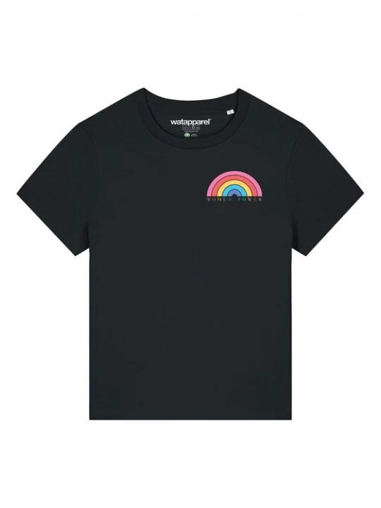 Foto van product Watapparel Shirt ' Women Power ' gemengde kleuren / zwart