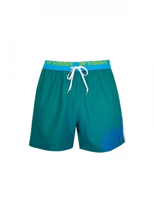 Foto van product wavebreaker Zwemshorts azuur / appel / donkergroen