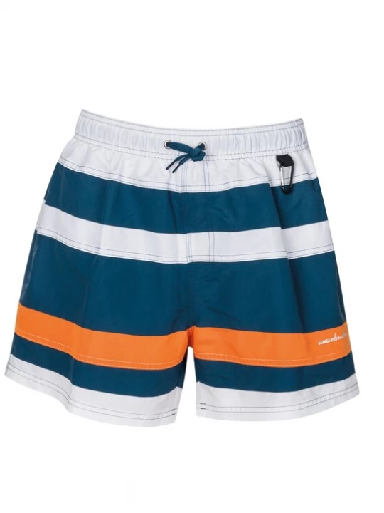 Foto van product wavebreaker Zwemshorts donkerblauw / oranje / wit