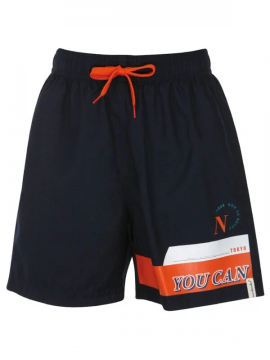 Foto van product wavebreaker Zwemshorts nachtblauw / oranje / wit