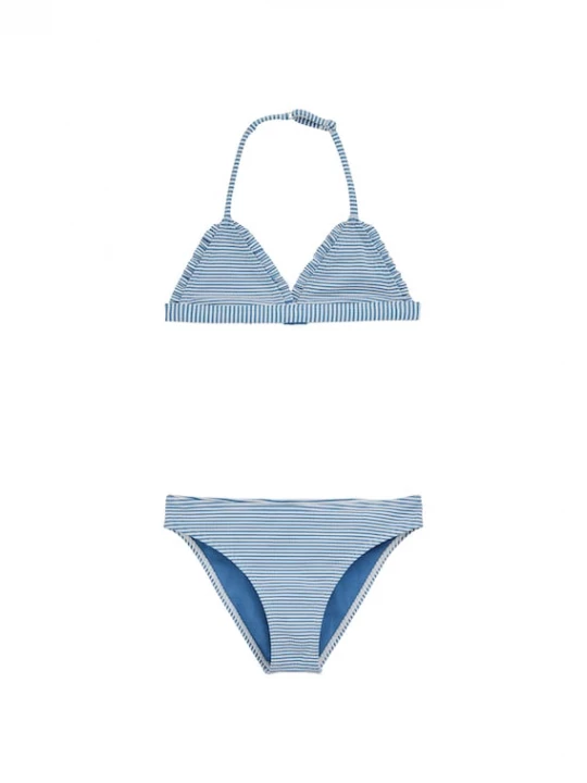 Foto van product WE Fashion Bikini lichtblauw / wit