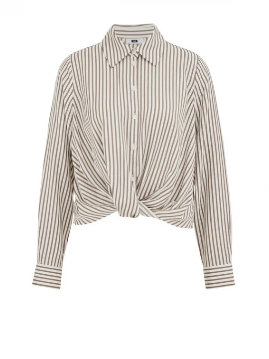 Foto van product WE Fashion Blouse beige / olijfgroen