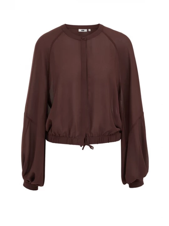 Foto van product WE Fashion Blouse donkerbruin