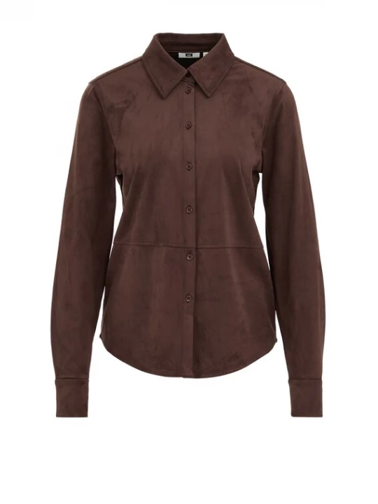 Foto van product WE Fashion Blouse donkerbruin