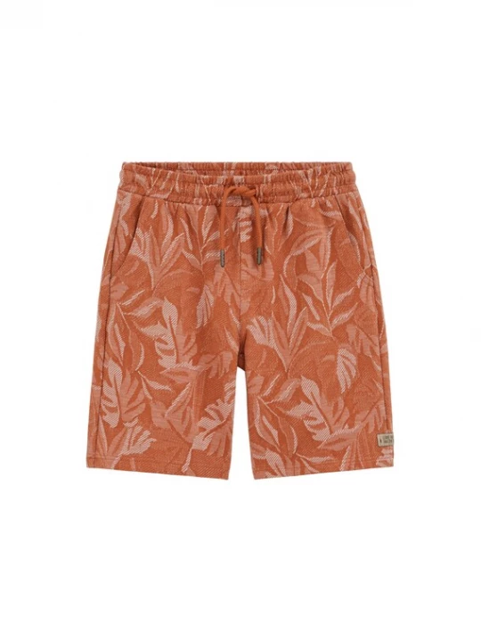 Foto van product WE Fashion Broek donkeroranje / wit