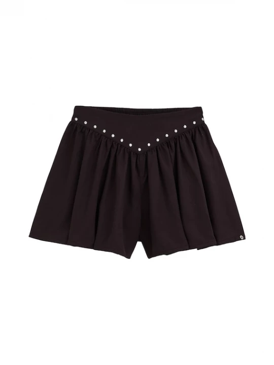 Foto van product WE Fashion Broek zwart / zilver