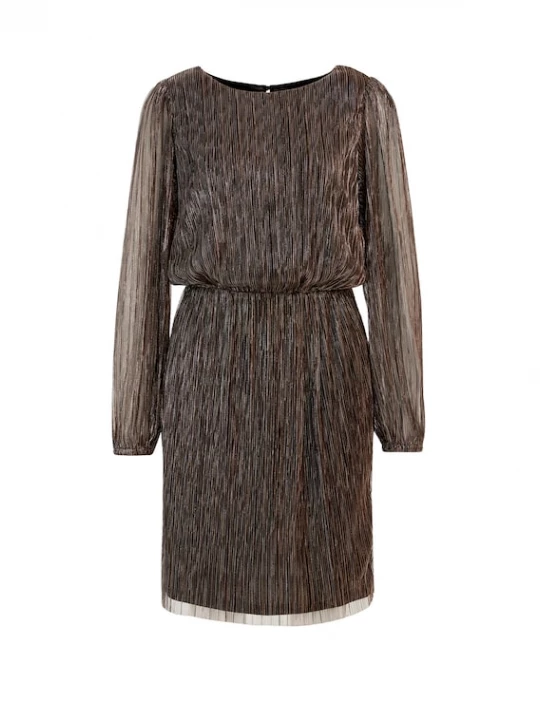Foto van product WE Fashion Cocktailjurk goud / zwart
