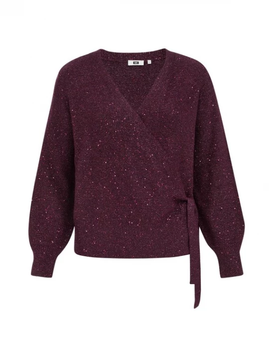 Foto van product WE Fashion Gebreid vest aubergine