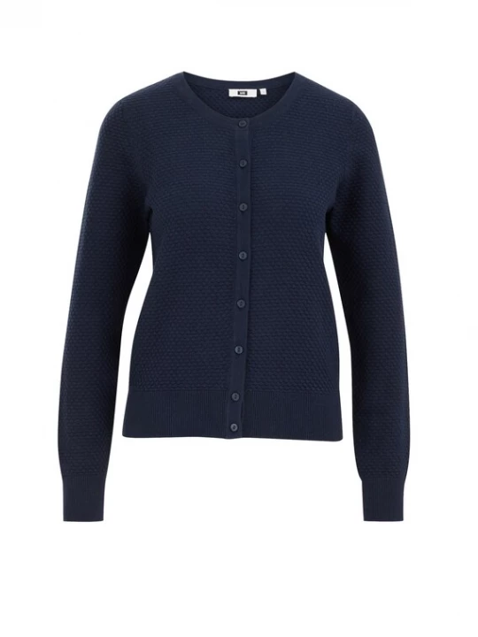 Foto van product WE Fashion Gebreid vest donkerblauw