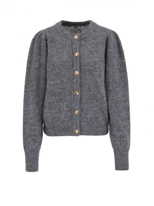 Foto van product WE Fashion Gebreid vest grijs