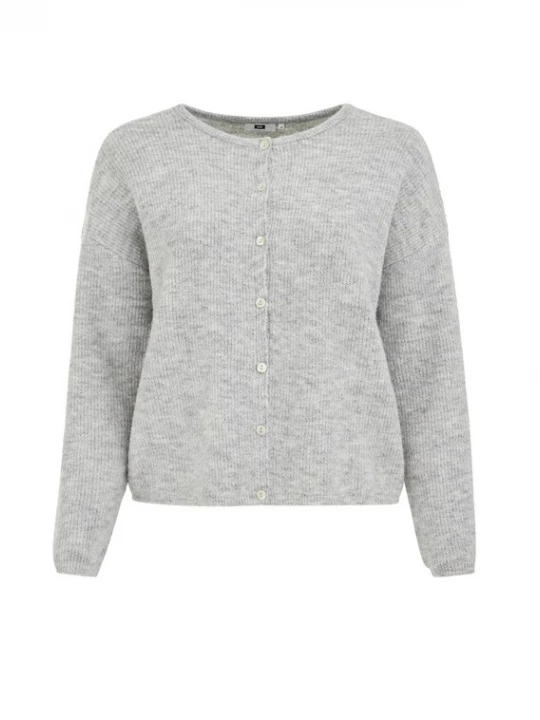 Foto van product WE Fashion Gebreid vest lichtgrijs