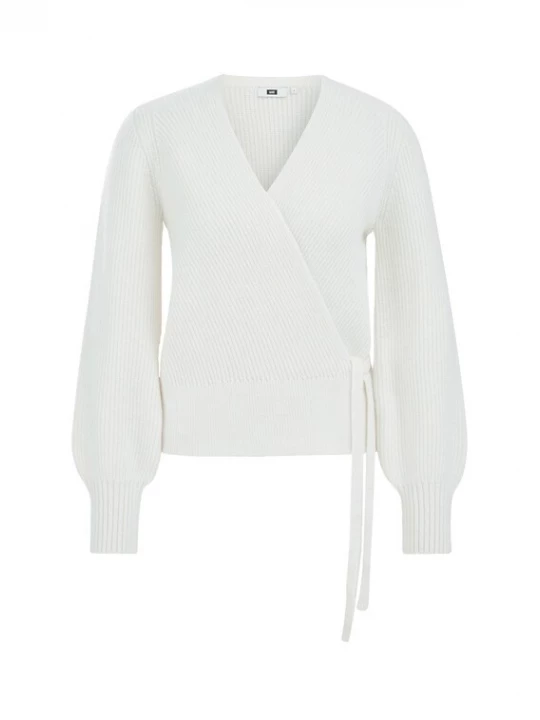 Foto van product WE Fashion Gebreid vest offwhite