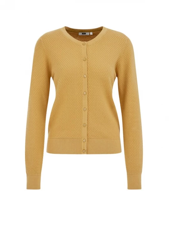 Foto van product WE Fashion Gebreid vest safraan