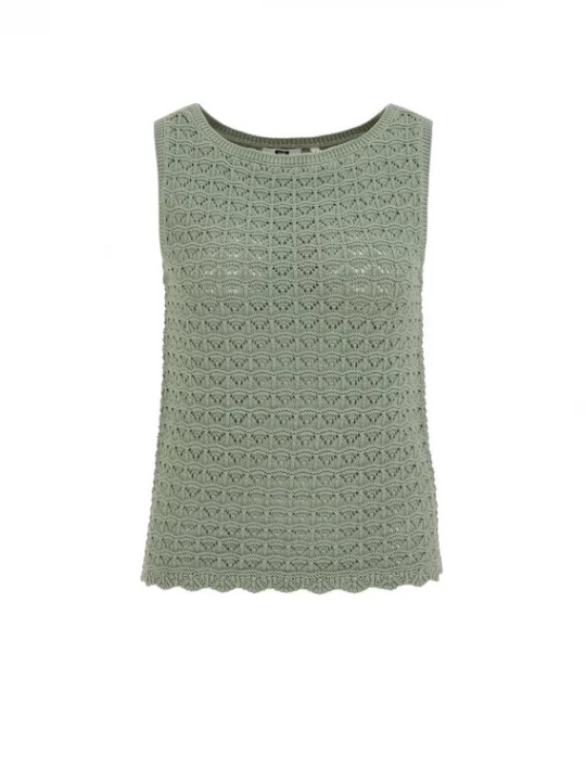 Foto van product WE Fashion Gebreide top lichtgroen