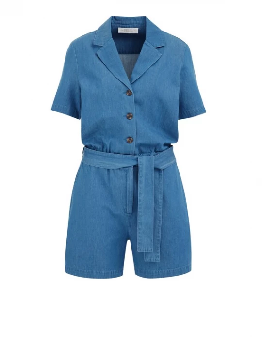 Foto van product WE Fashion Jumpsuit blauw denim