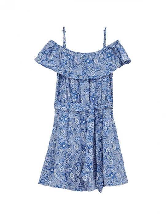 Foto van product WE Fashion Jurk blauw / wit