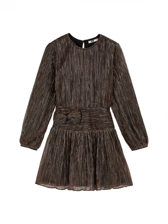 Foto van product WE Fashion Jurk goud / zwart