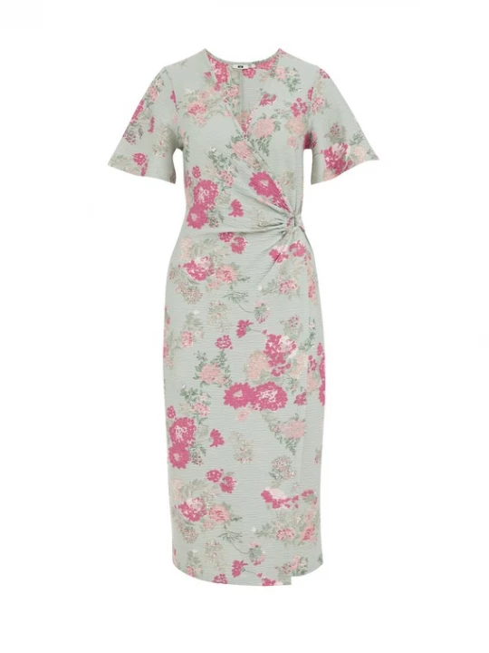 Foto van product WE Fashion Jurk groen / mintgroen / rosa / lichtroze