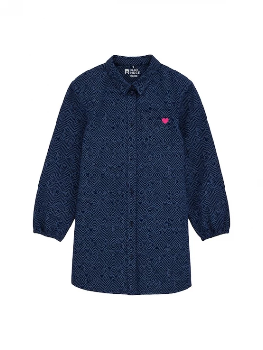 Foto van product WE Fashion Jurk lichtblauw / donkerblauw