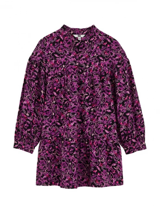 Foto van product WE Fashion Jurk lila / lavendel / pink / zwart