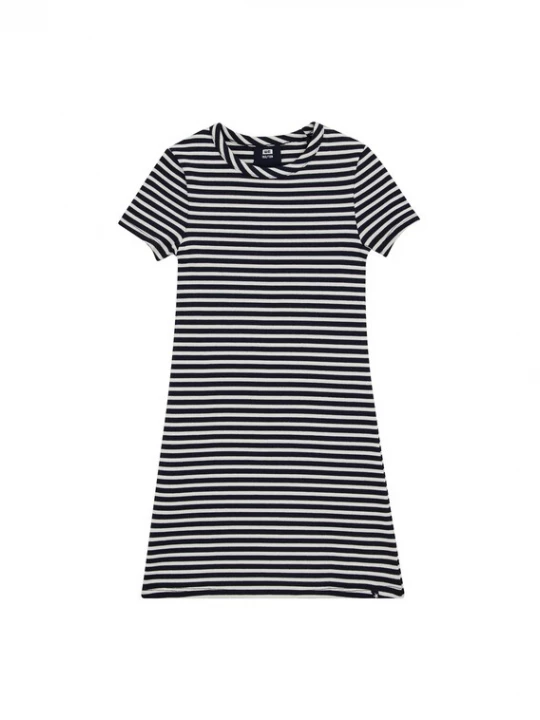 Foto van product WE Fashion Jurk marine / offwhite
