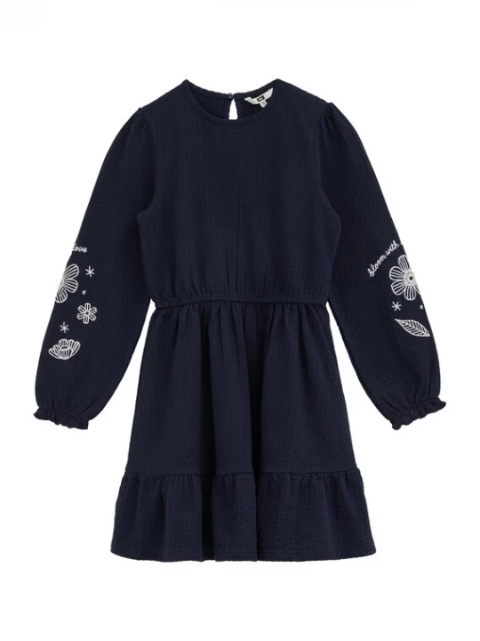 Foto van product WE Fashion Jurk marine / wit