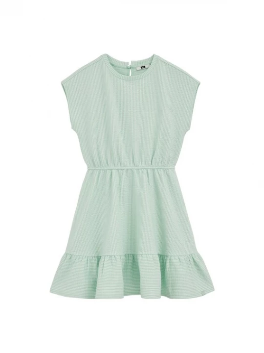 Foto van product WE Fashion Jurk mintgroen / wit