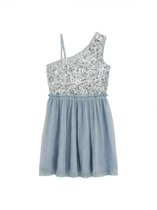 Foto van product WE Fashion Jurk opaal / lichtgrijs