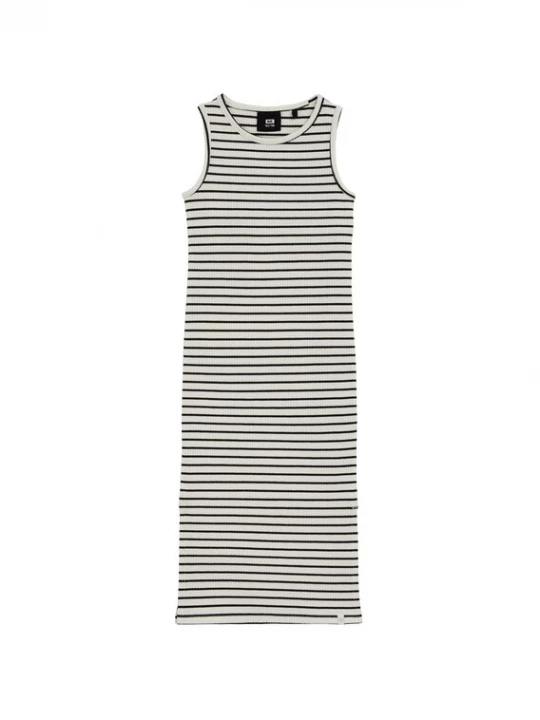 Foto van product WE Fashion Jurk zwart / offwhite