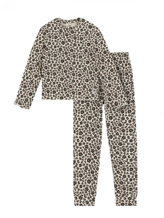 Foto van product WE Fashion Nachtkledij crème / brokaat / zwart