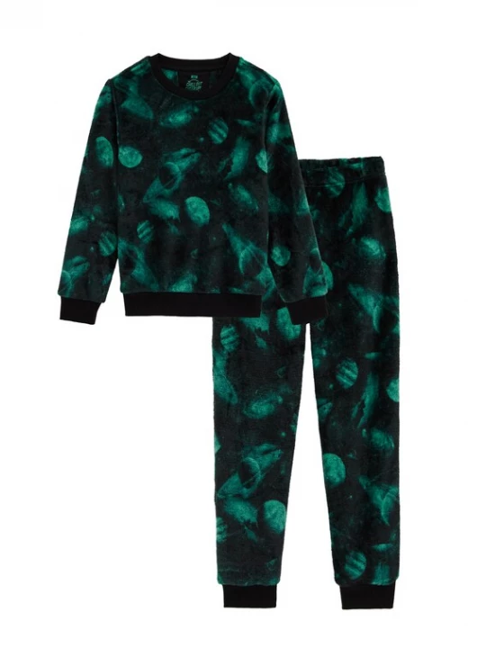 Foto van product WE Fashion Nachtkledij groen / zwart