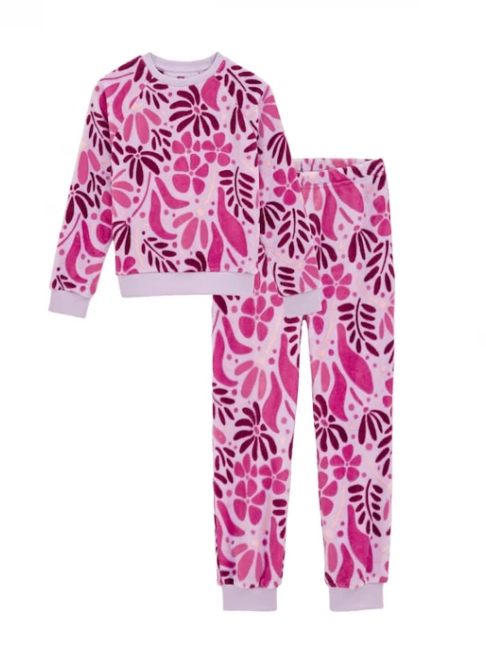 Foto van product WE Fashion Nachtkledij lila / roze gemêleerd