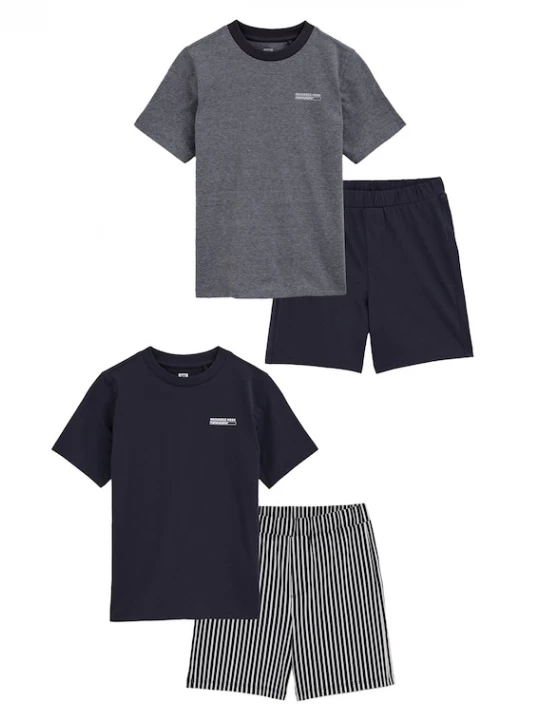 Foto van product WE Fashion Nachtkledij navy / wit