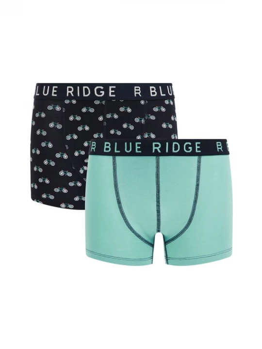 Foto van product WE Fashion Onderbroek lichtblauw / donkerblauw / wit gemêleerd