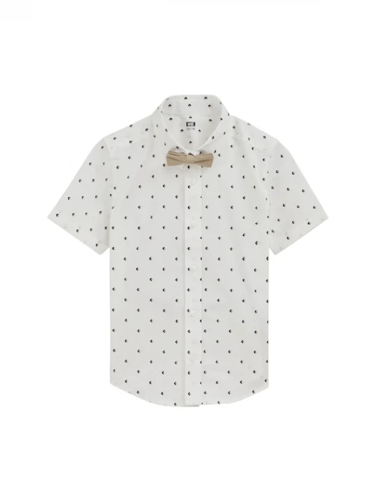 Foto van product WE Fashion Overhemd beige / zwart / wit
