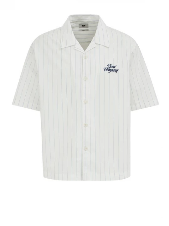 Foto van product WE Fashion Overhemd blauw / navy / wit